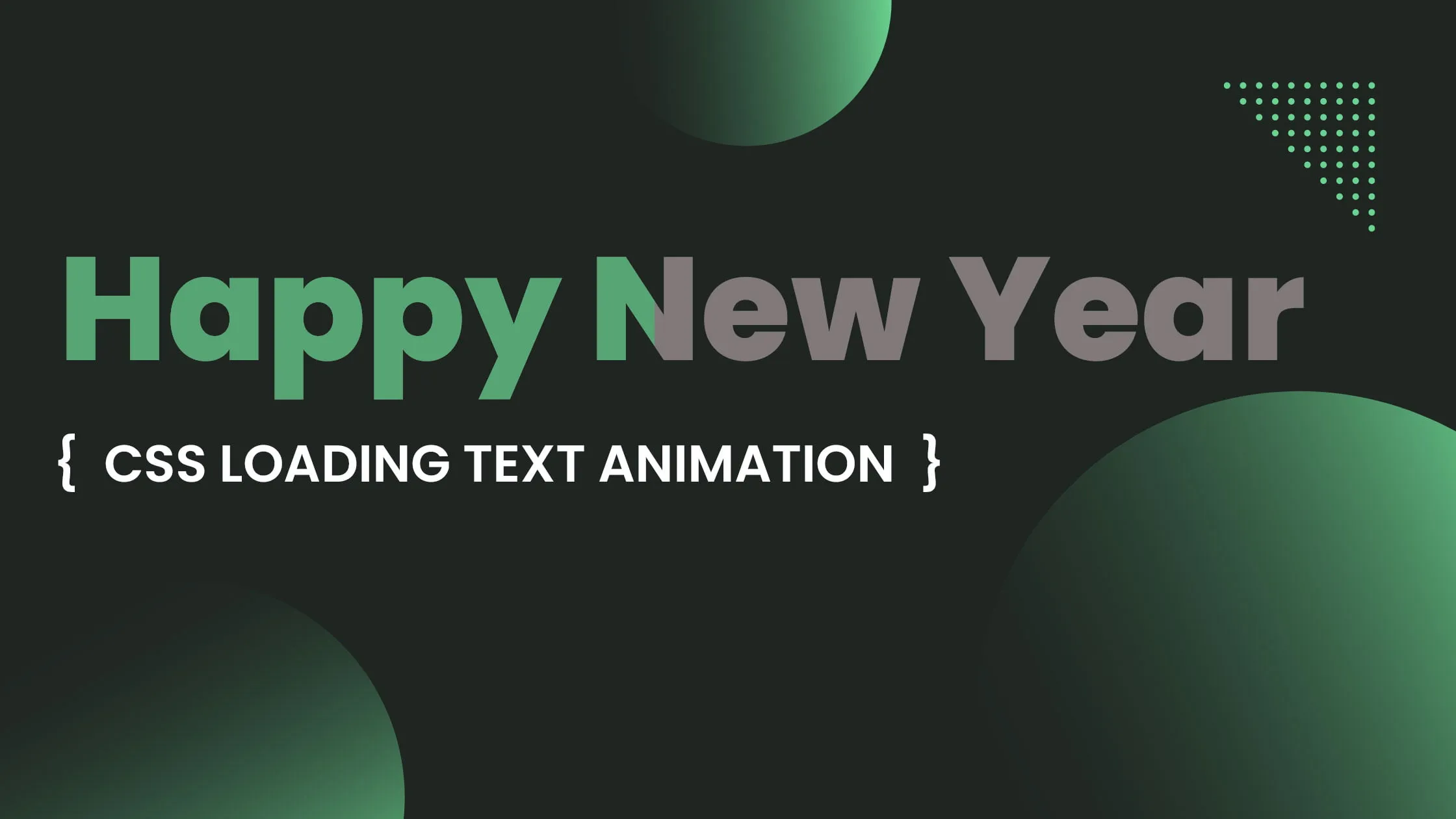 How to CSS Loading Text Animation Effects