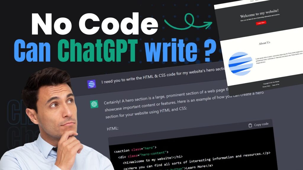 Can ChatGPT write decent HTML and CSS?