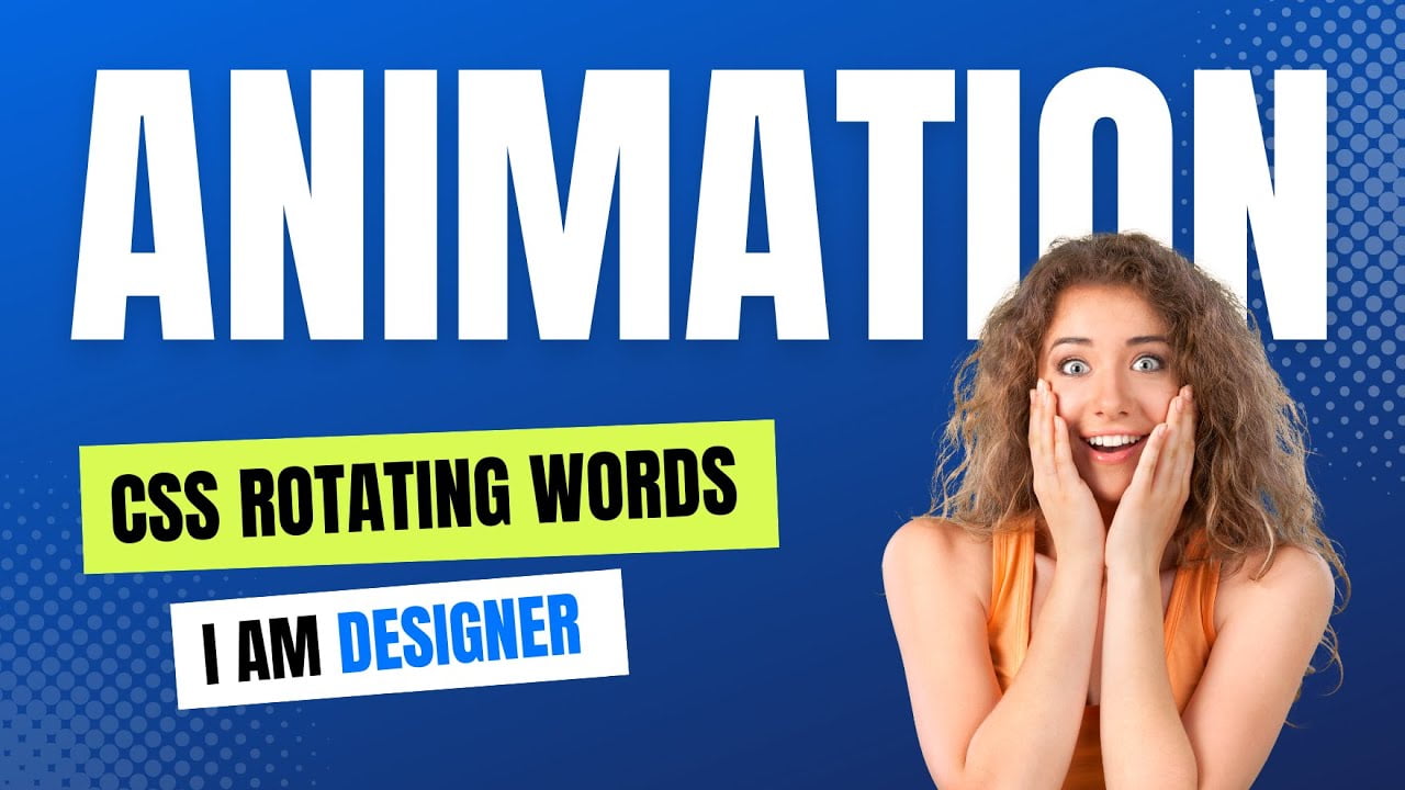 How do you make a Words rotating animation in CSS? - StakeDesigner