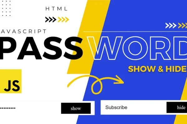 JavaScript Tutorial: How to Implement a Password Visibility Toggle