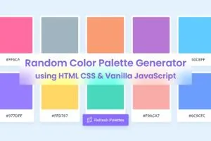 How to make Random Color Palette Generator
