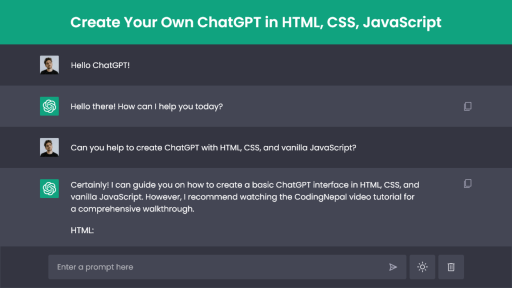 Create-Your-Own-ChatGPT-in-HTML-CSS-and-JavaScript-ChatGPT-Clone-HTML-CSS-and-JavaScript