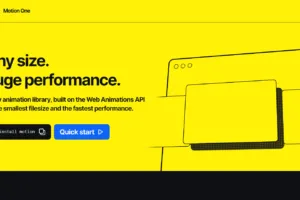 How to use Motion One Animation Library