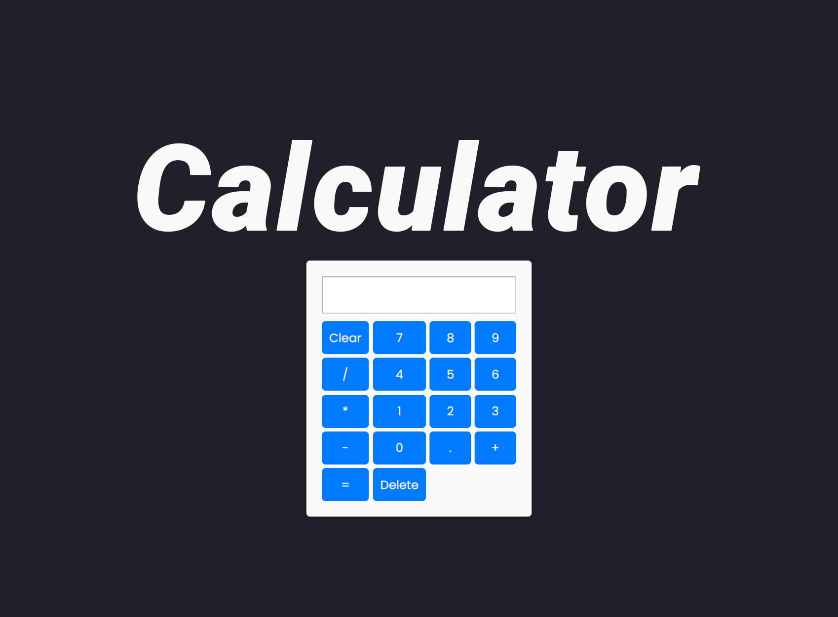 Building a JavaScript Calculator: A Step-by-Step Guide - StakeDesigner